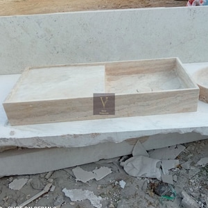 Travertine Countertop Sink - 100% Natural Stone - Handcrafted - Kitchen Sink - Bathroom Sink - Stone Sink - Wahbasin - Solid Stone Sink