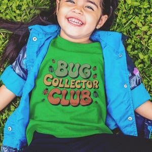Bug Collector Club Kids Shirt Fun Insect Tee for Boys or Girls Cute Nature Explorer T Shirt Gift for Curious Little Adventurers
