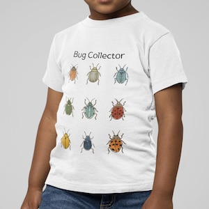 Bug Collector Kids Shirt Fun Insect T Shirt for Boys or Girls Nature Lover Tee for Curious Kids Gift for Little Entomologists