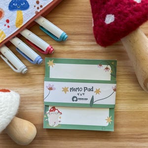 Mushroom Memo Pad | Small Notepad |
