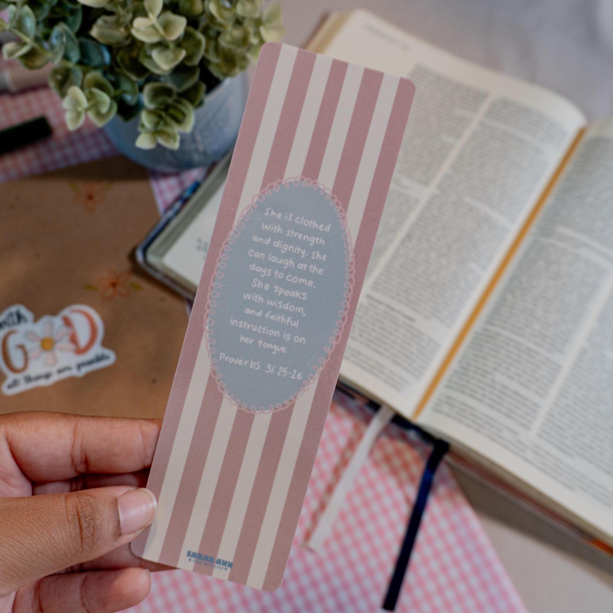 Scripture Bookmark | Bible Bookmark - Etsy