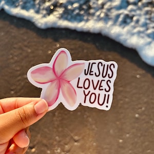 Jesus loves you sticker | Christian stickers | floral stickers