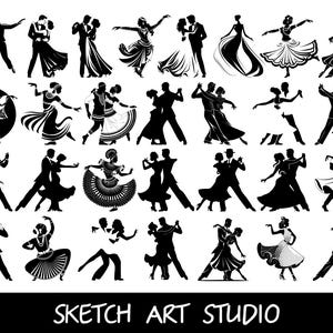 Dance Silhouette Bundle, Dance SVG, People SVG, Dance Cut File svg, Dancer SVG Clipart, dance bundle svg, Cut File, Cricut