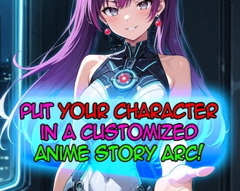 Arco narrativo manga anime personalizzato: stile visual novel OC Art