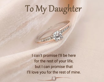 Always With You Round-Cut Accent Ring-Gifts For Daughter-Minimalist Jewelry-Birthday Gift-Handmade Jewelry-Wedding Gift-Graduation Gift