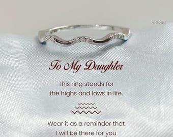 Gift To Daughter From Mom Highs And Lows Ring-Gifts For Her-Unique Jewelry-Ring For Woman