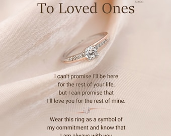 To Loved Ones Ring Sterling Silver Ring, Granddaughter Gift