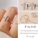 To My Bestie Thick and Thin Ring - Bridesmaid Gift - Adjustable Ring ...