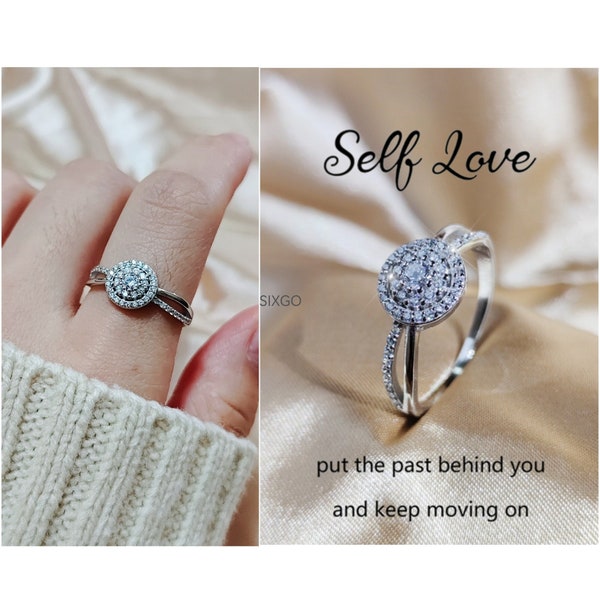 Self Love Ring-Put The Past Behind You And Keep Moving On-Anniversary Gift- New Year Gift-Birthday Gift-Gift for Daughter-To My Bestie
