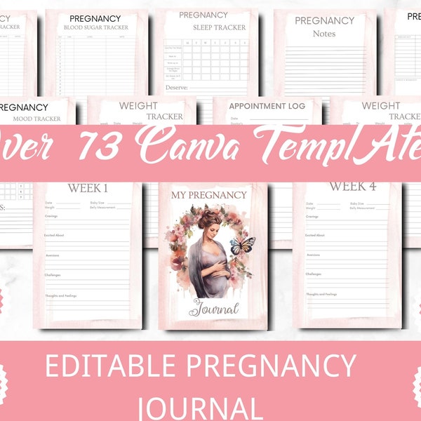 pregnancy journal gift for first time mom to be templates, printable  pregnancy diary Expecting Mom maternity gift baby book, Keepsake Album