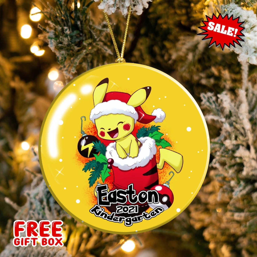 Pokemon Christmas Ornament Pokemon Custom Ornament Christmas Etsy