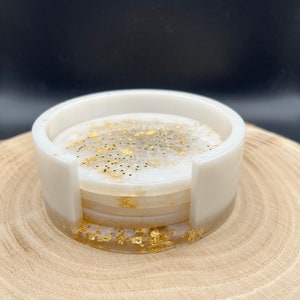 Coaster Set | 5-piece set | Resin coasters | Gift