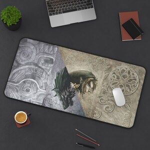 The Legend of Zelda Twilight Princess Mousepad, Link Design, Gaming Mouse Mat, 3 Sizes Available