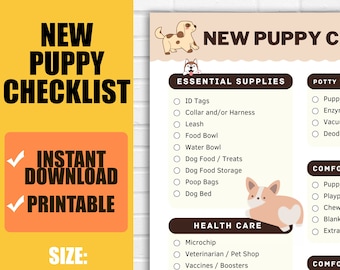 子犬のチェックリスト：犬の飼い主のための必須ガイド（PDF）