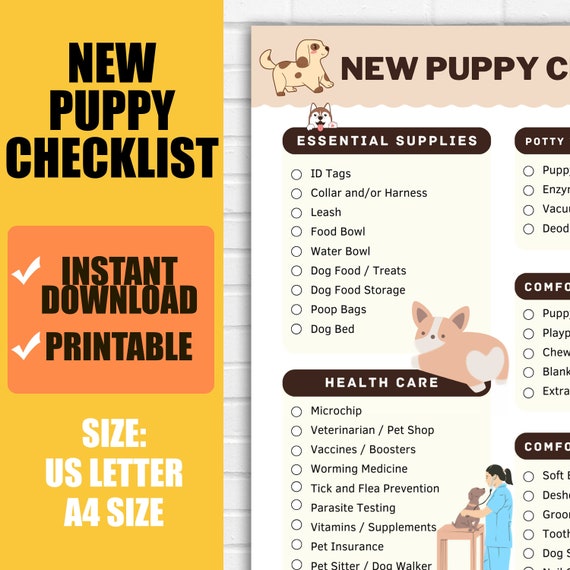 New Puppy Checklist: Essential Dog Owner Guide (PDF)