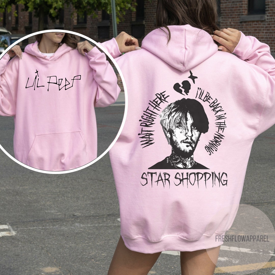 Lil Peep Hoodie Lil Peep Sweatshirt Star Shopping Hoodie - Etsy