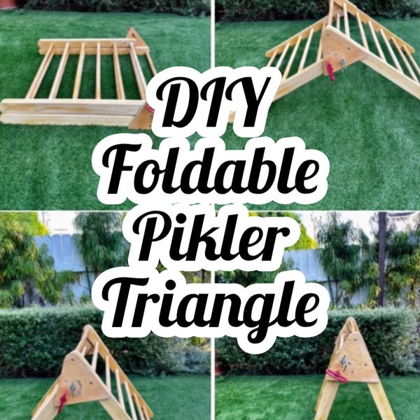 DIY Foldable Pikler Triangle - Montessori Climber / Build Plans with Template