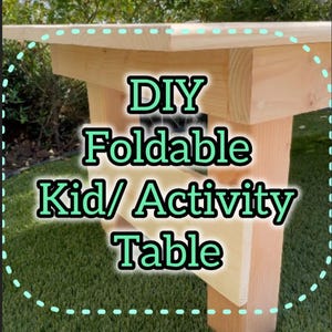 DIY Outdoor Kid Table Plans – Foldable Wooden Picnic Table PDF – Easy Build Guide