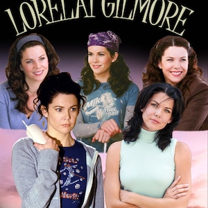 Lorelai Gilmore Png , Tshirt design, ready to print, printable design, hiphop artist, 90s, rapper, rap tee design, 300 dpi