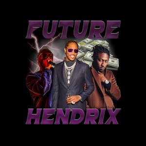 Future Hendrix, png, Rap Bootleg T-Shirt Design,300 DPI, PNG file, ready to print. rapper,Hiphop Artist