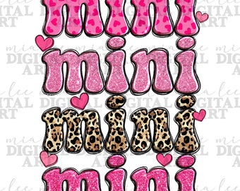 Mini Valentine's Day png sublimation design download, Happy Valentine's png, 14th February png, Valentine's Day png, sublimate download