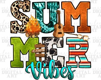 Summer vibes png sublimation design download, summer camp png, happy camper png, Camping png, camp life png, sublimate designs download