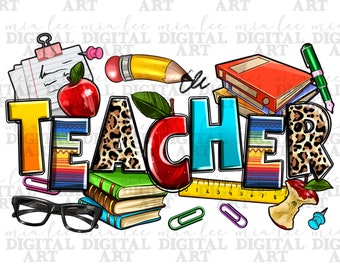 Teacher png sublimation design download, Teacher's Day png, western Teacher png, Teacher life png, back to school png, sublimate download