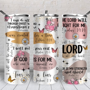 Christian bible verse affirmations 20 oz skinny tumbler png, tumbler wrap png, 20 oz tumbler designs, Christian png, tumbler png download