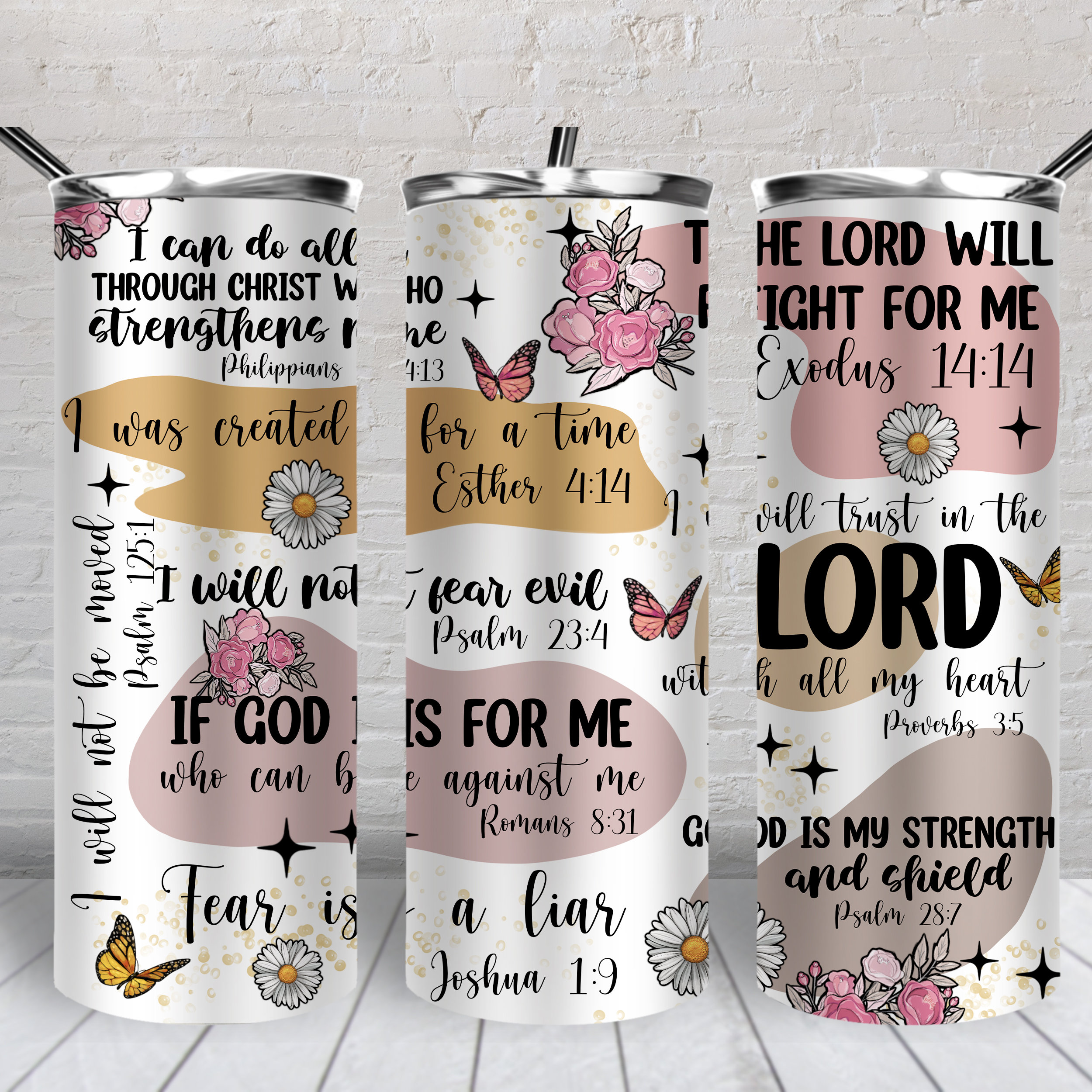 Christian Tumbler Sublimation Design Graphic by pennelmark245291 · Creative  Fabrica