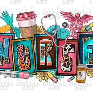 Nurse png sublimation design download, Nurse png, Nursing png, Nurse life png, western Nurse png, sublimate designs download