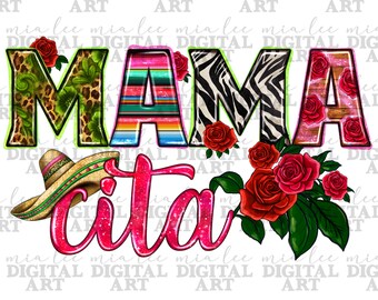 Mama cita with sombrero png sublimation design download, cinco de mayo png, Mexico png, western mama png, sublimate designs download