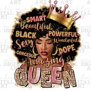 Afro queen png sublimation design download, black woman png, afro woman hairstyle png, black queen png, sublimate designs download
