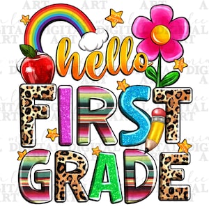 Hallo eerste leerjaar png sublimatie ontwerp downloaden, afstuderen png, 1e leerjaar png, terug naar school png, sublimeer ontwerpen download
