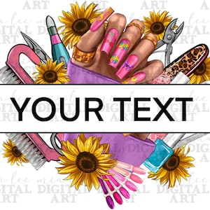 Gepersonaliseerde Nail Tech png sublimatie ontwerp download, nail art png, nail boss png, nail tech png, sublimatie ontwerpen downloaden