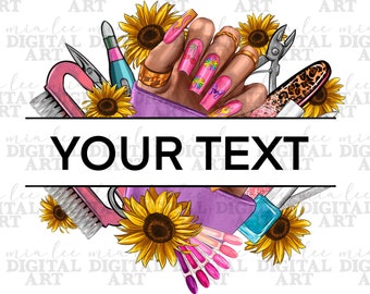 Personalized Nail Tech png sublimation design download, nail art png, nail boss png, nail tech png, sublimate designs download