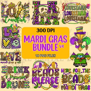 Mardi Gras bundle V4 png sublimation design download, western Mardi Gras png, Happy Mardi Gras png, sublimate designs download