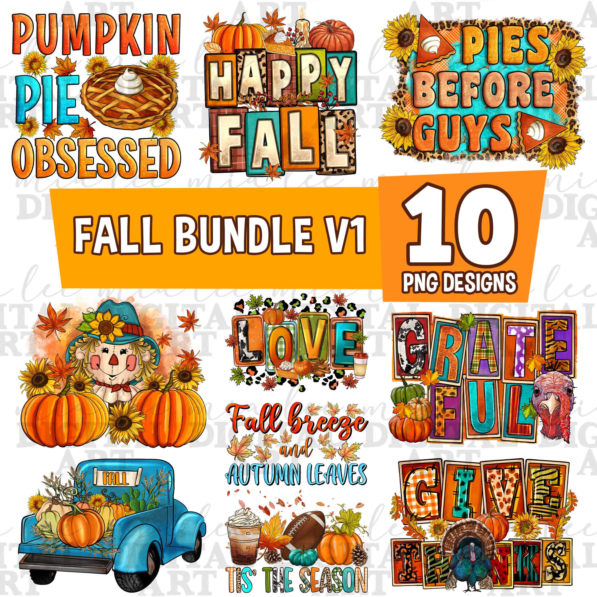 Fall Bundle V1 Png Sublimation Design Download, Hello Fall Png, Fall ...