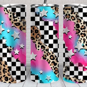Race leopard stars 20 oz skinny tumbler png, western tumbler wrap png, 20 oz tumbler designs, racing png, race life png,tumbler png download