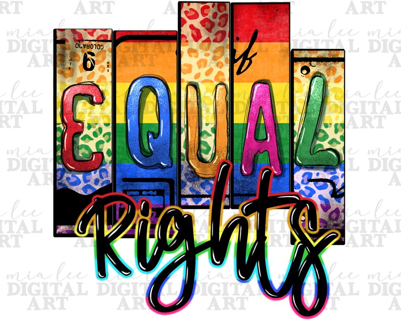 Equal Rights Png Sublimation Design Download, LGBTQ+ Png, Love is Love ...