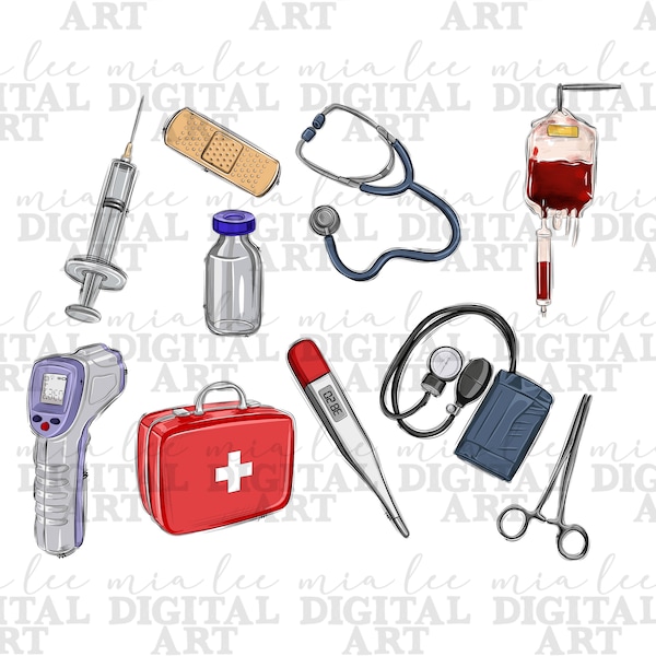 Nurse medical tools png sublimation design download, Nurse png, Nursing png, Nurse life png, Medical png, sublimate designs download