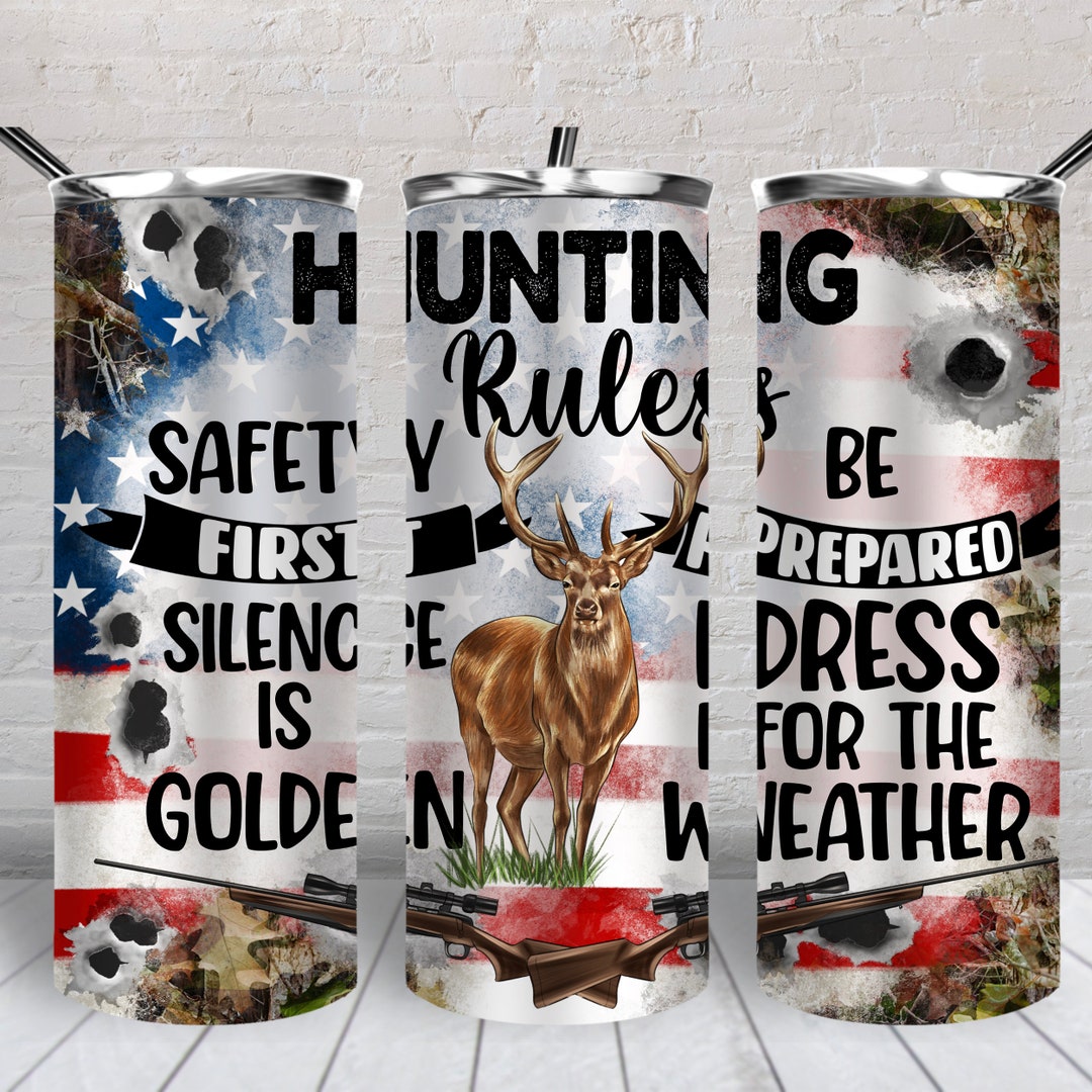 Deer Hunting 20 Oz Skinny Tumbler Png, Tumbler Wrap Png, USA Flag 20 Oz ...