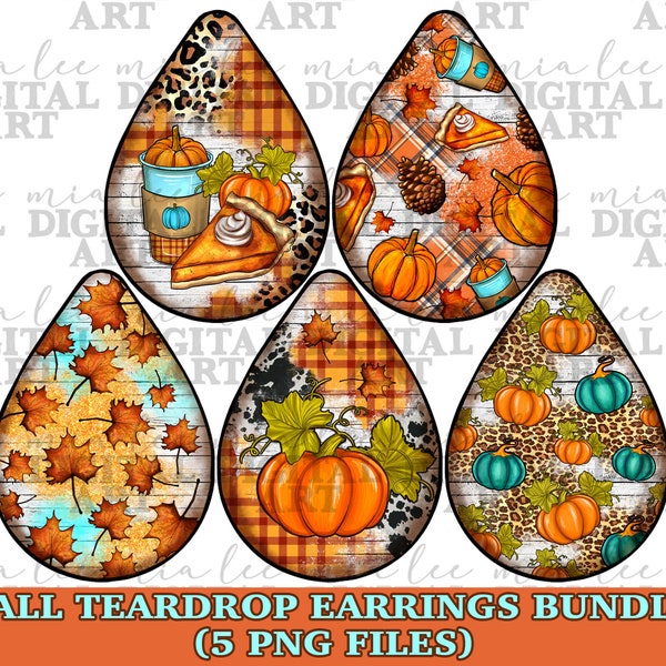 Fall teardrop earrings bundle png sublimation design download, Fall png, Fall vibes png, western earrings png,sublimate designs download