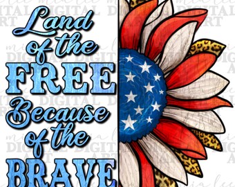 Patriotic sunflower png sublimation design download, 4th of July png, American flag png, Independence Day png, sublimate designs download