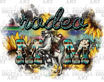 Rodeo mom png sublimation design download, Mother's Day png, western mom png, mom life png,western background png,sublimate designs download