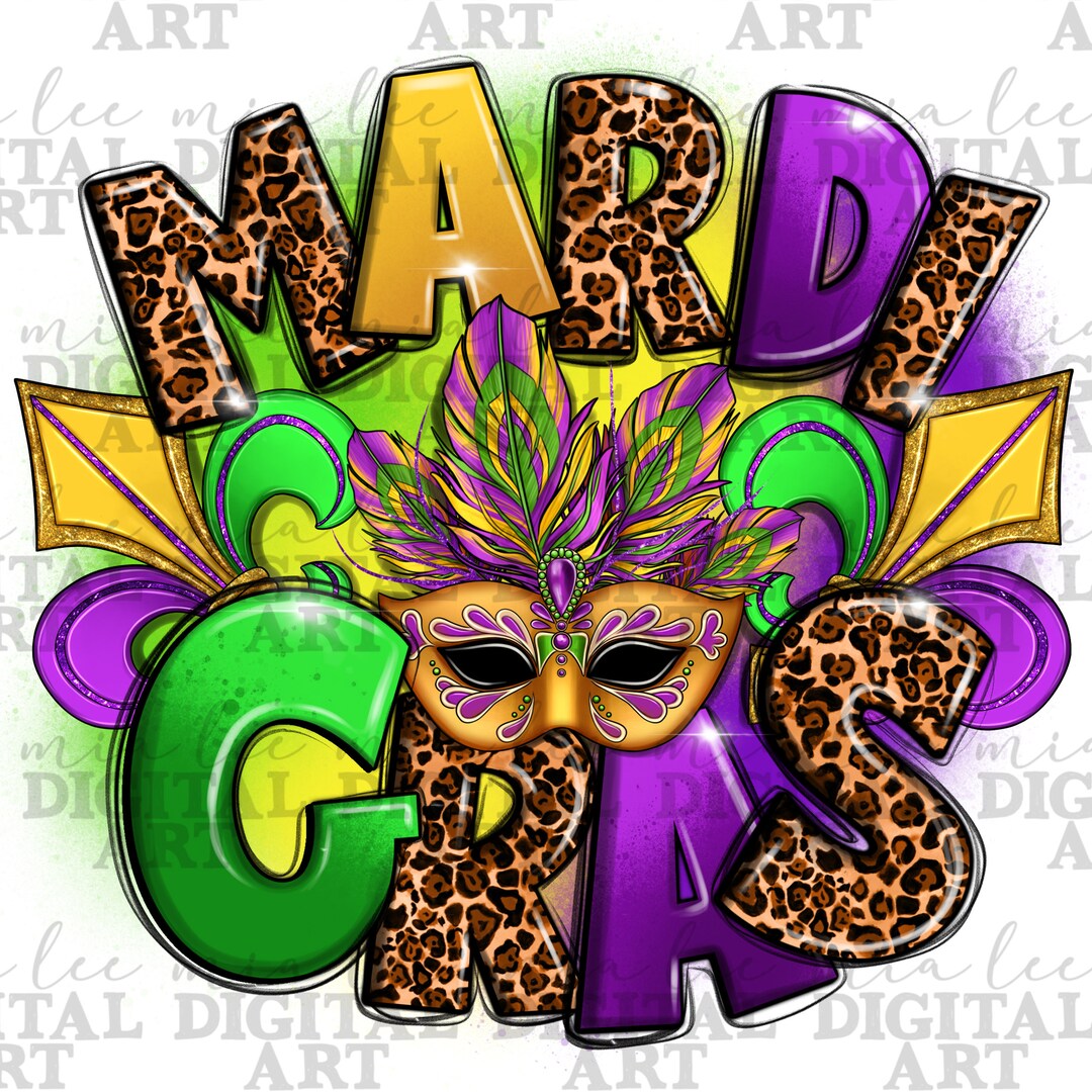 mardi gras design fabric