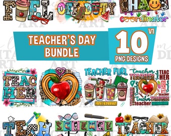 Teacher's Day bundle png sublimation design download, Teacher's Day png, Teacher life png, back to school png, sublimate designs download