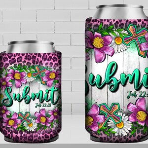Floral Submit Job 22:21 12 oz slim and regular soft can cooler png,can cooler wrap png,Christian can cooler png, sublimate designs download