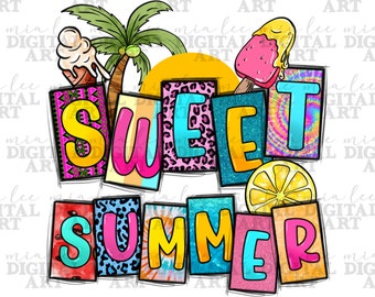 Dulce verano png descarga de diseño de sublimación, verano png, hola verano png, vibraciones de playa png, amor verano png, sublimar diseños descargar