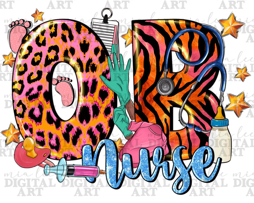 OB Obstetrics Png Sublimation Design Download, Nurse Png, Nurse Life ...