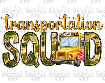 Transportation squad png sublimacja projekt pobierz, powrót do szkoły png, autobus szkolny png, szkolna miłość png, sublimacja projektów pobierz